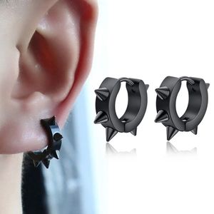 3 pairs Unisex Titanium Steel Punk Rivet Ear Studs